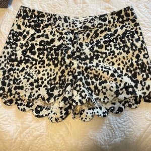 Jcrew leopard print shorts